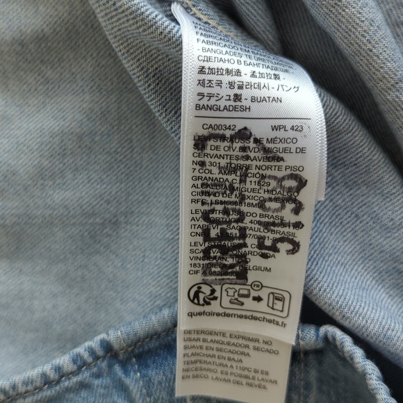 Levi's Tico Denim Jumper Dress (Irregular) - Picture 14 of 14